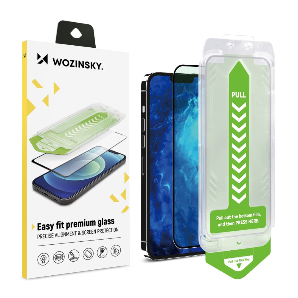 Kaljeno steklo Wozinsky Premium Glass z okvirjem za iPhone 14 Plus - črno