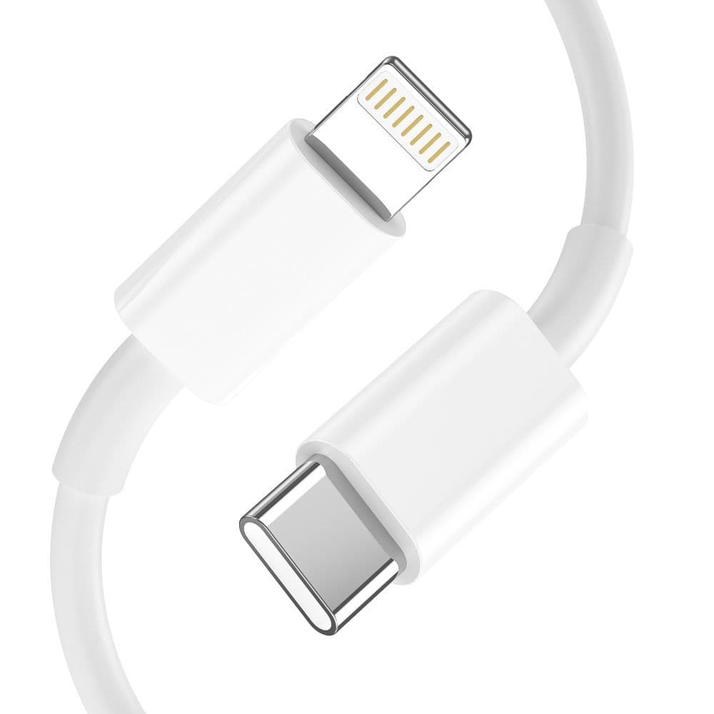 Tech-Protect C20W polnilnik USB-C PD 20W / USB-A QC 3.0 s kablom USB-C / Lightning - bel 4