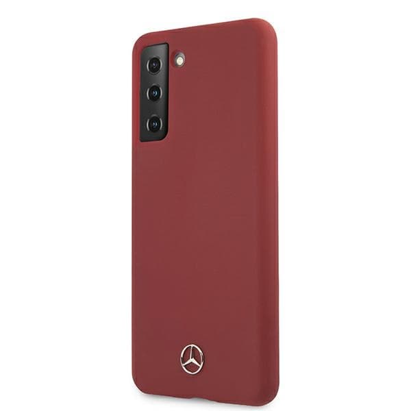 Mercedes Silikonski ovitek za Samsung Galaxy S21 - rdeč 2