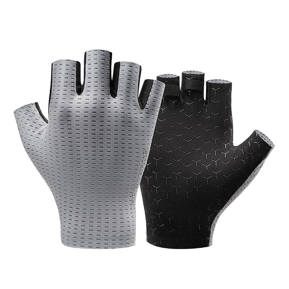 Rockbros kolesarske rokavice s kratkimi prsti, XL - Siva