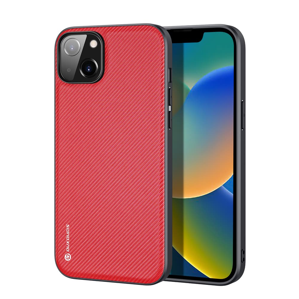 Ovitek Dux Ducis Fino za iPhone 14 Plus, najlon, rdeč