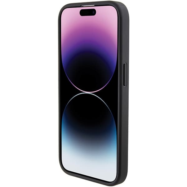 Karl Lagerfeld ovitek za iPhone 15 Pro - črn, prešit 5