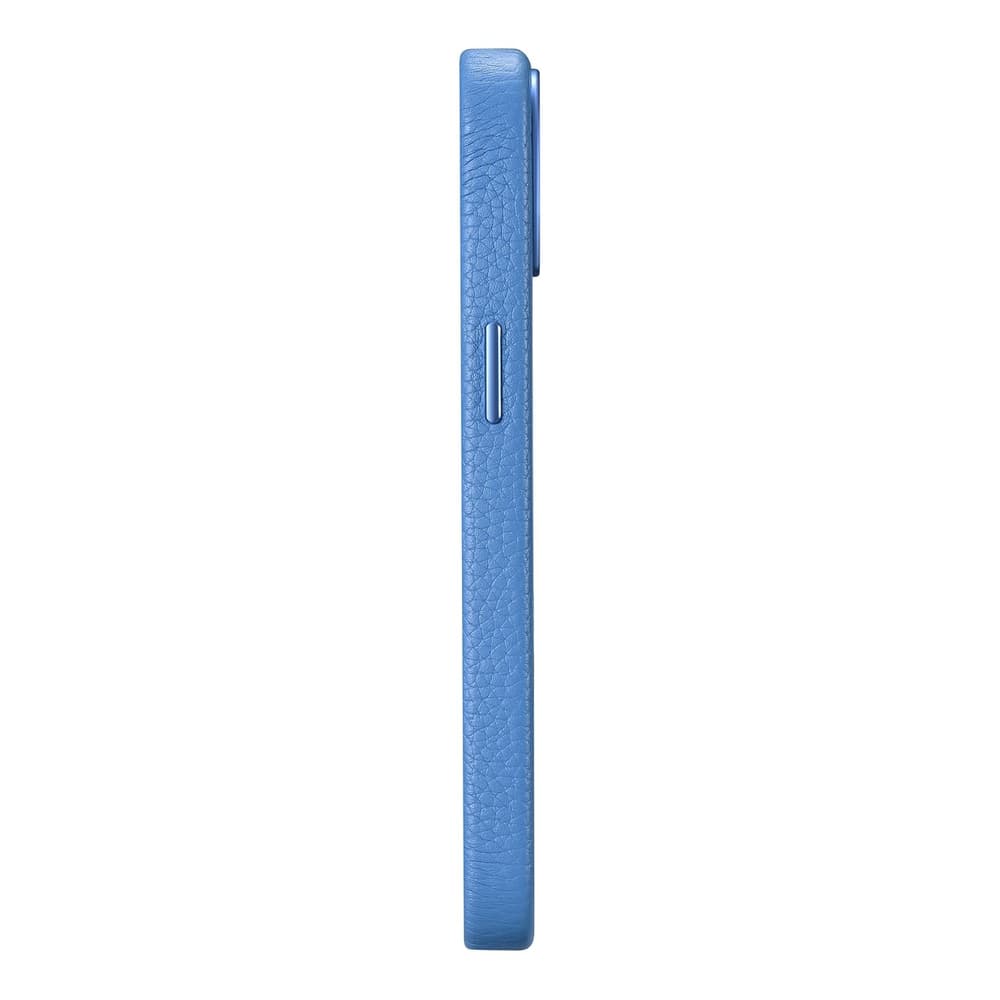 Ovitek iCarer Litchi za iPhone 14 Plus, svetlo moder 6