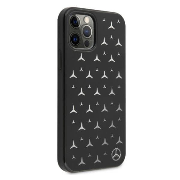 Ovitek Mercedes Silver Stars za iPhone 12 Pro Max - črn 4