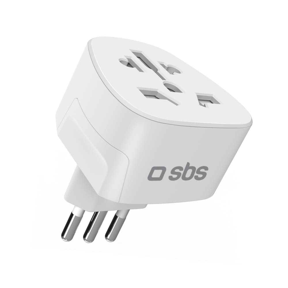 SBS IT potovalni adapter (bel)