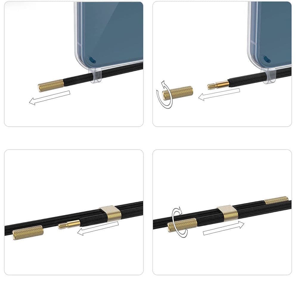 Tech-Protect FlexAir Chain MagSafe ovitek iPhone 15 Pro s črnim/bež verižico 4