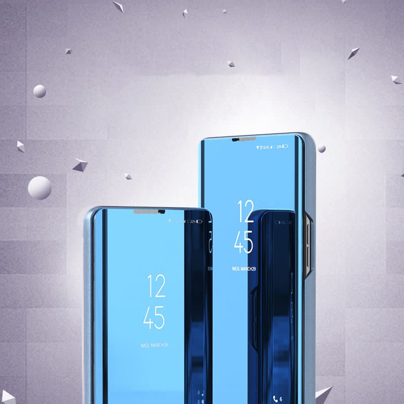 Clear View ovitek z oporo za Samsung Galaxy A22 4G - moder 3