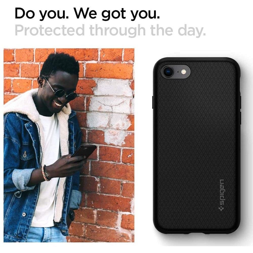 Spigen Liquid Air ovitek za iPhone 7 / 8 / SE 2020/2022 (črn) 7