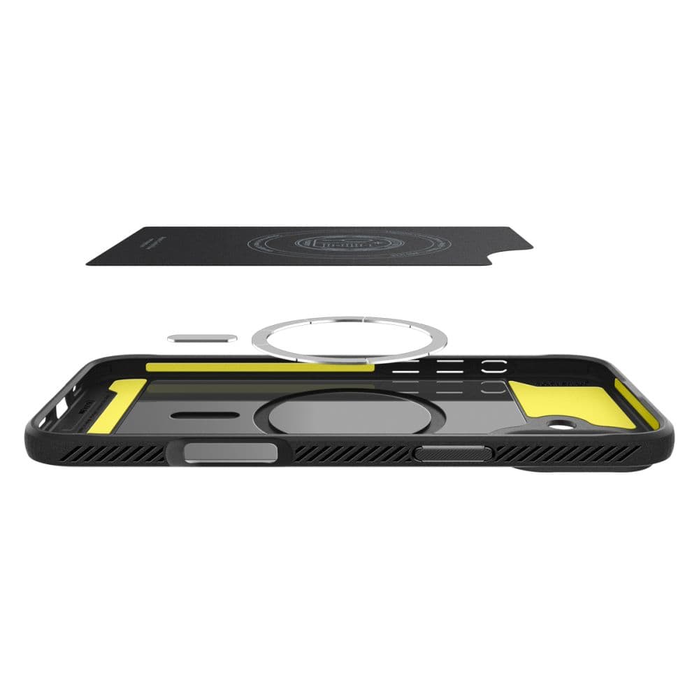 Pritrden ovitek Spigen Rugged Armor MagSafe za iPhone 16 - črn 8