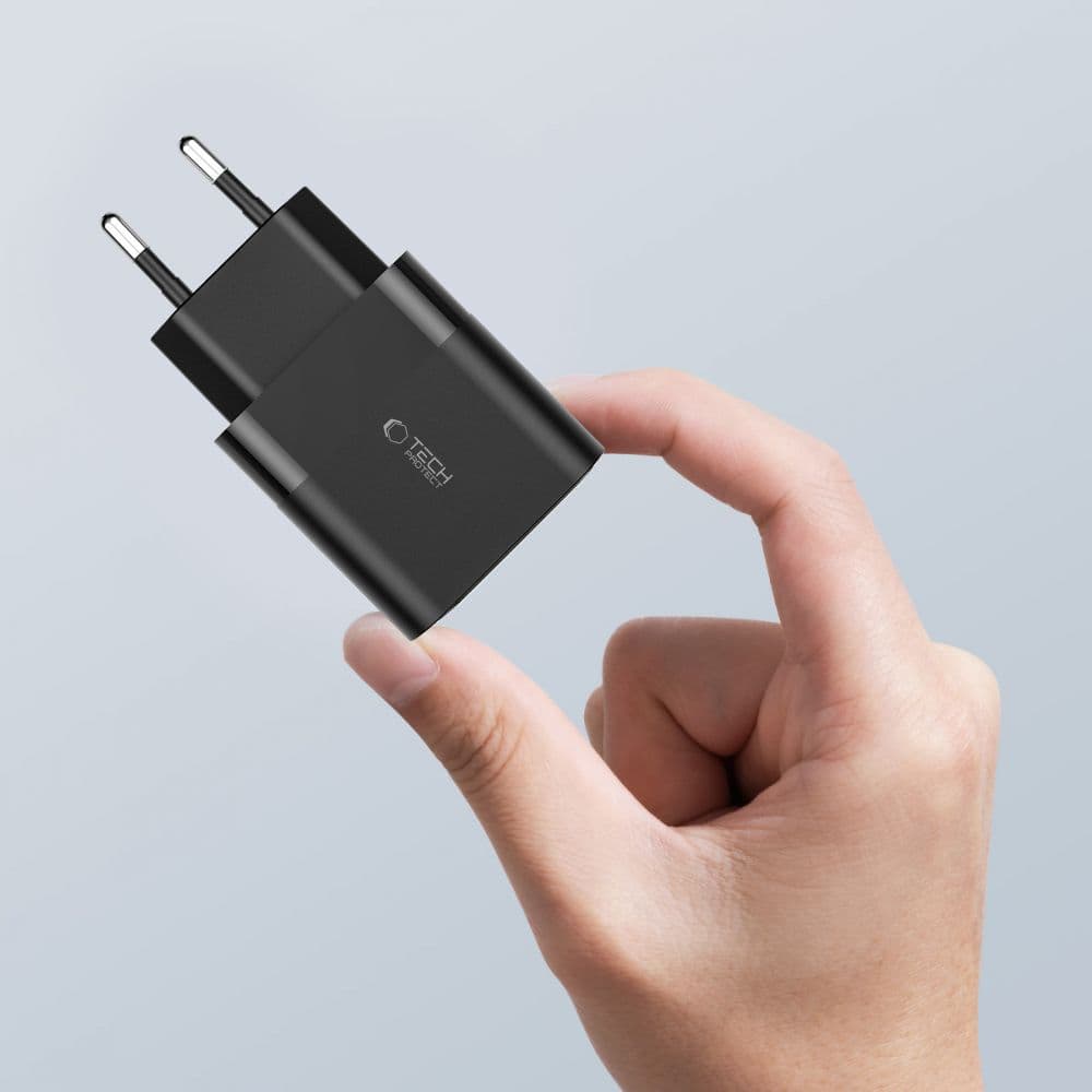 Tech-Protect C30W polnilnik USB-C PD 30W / USB-A QC 3.0 - Črn 7