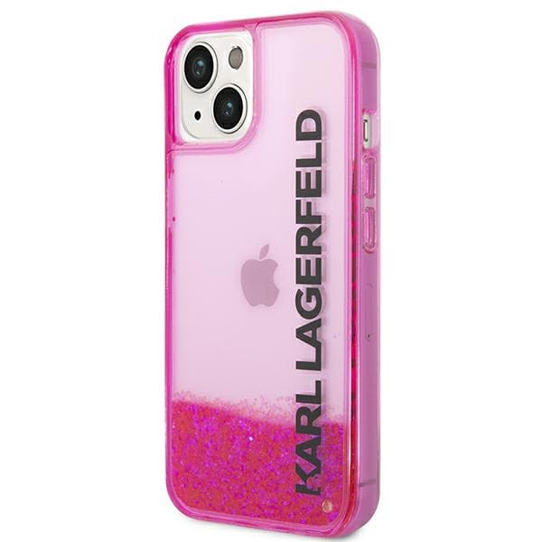 Karl Lagerfeld Liquid Glitter Elong etui za iPhone 14 Plus - roza 2