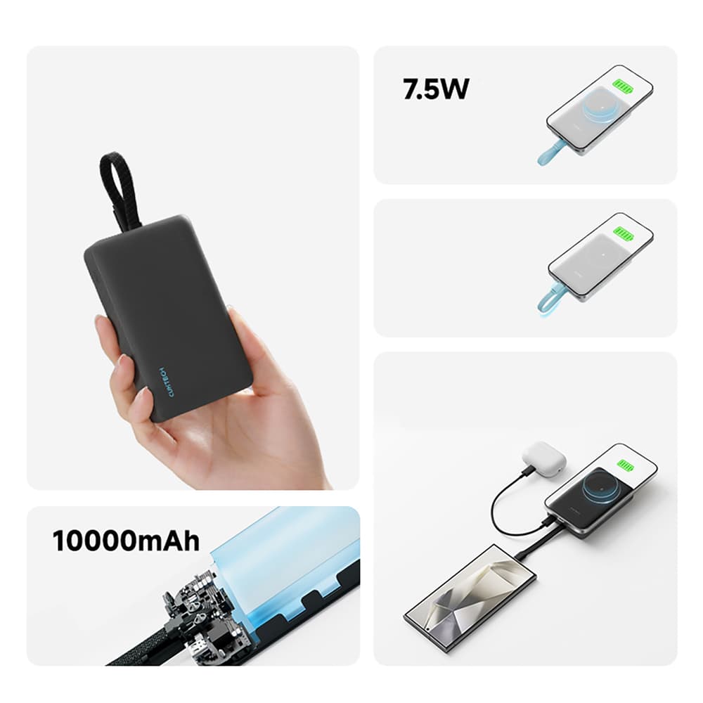 Cuktech CP132ML 10000 mAh magnetna prenosna baterija - bela 5