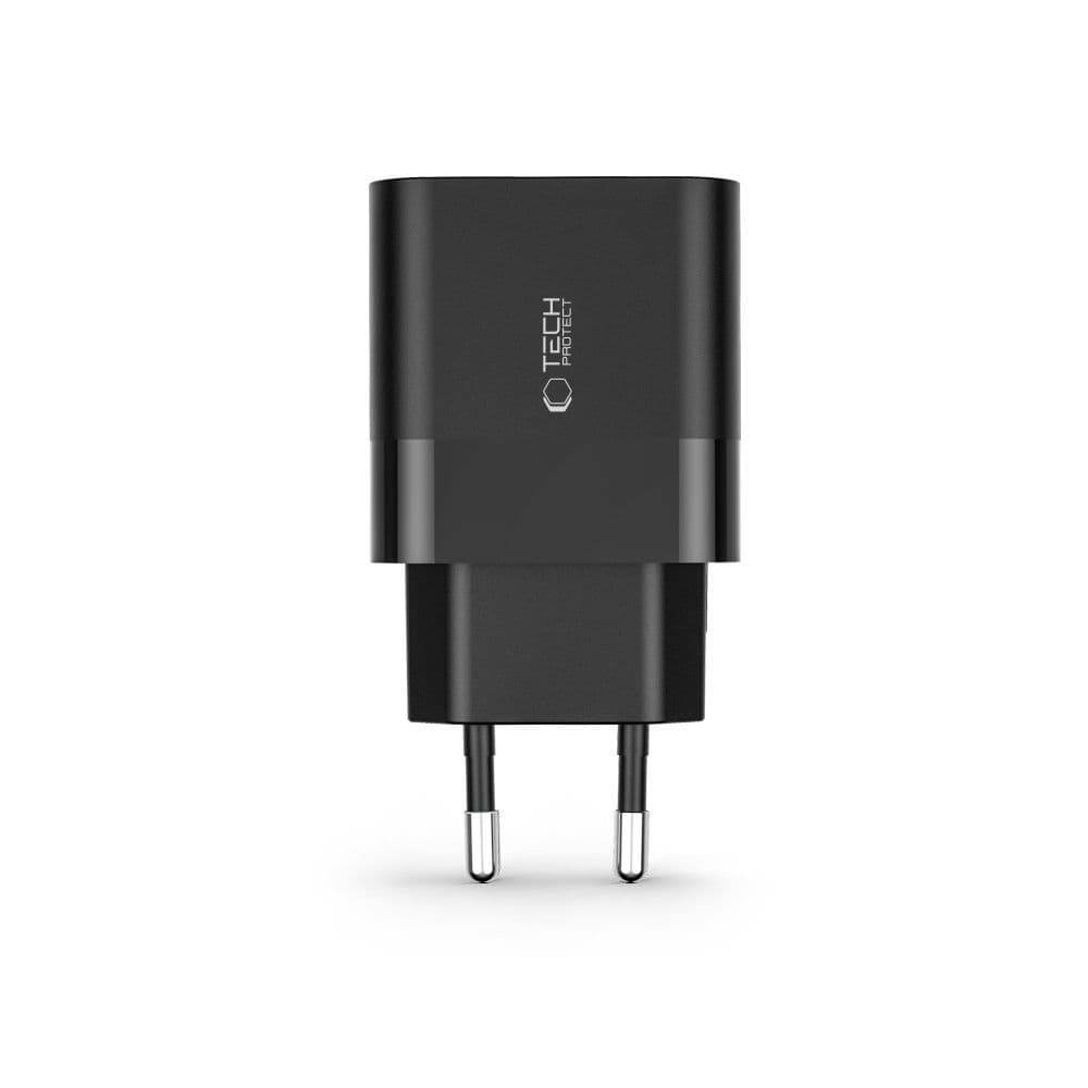 Tech-Protect C30W polnilnik USB-C PD 30W / USB-A QC 3.0 - Črn 3