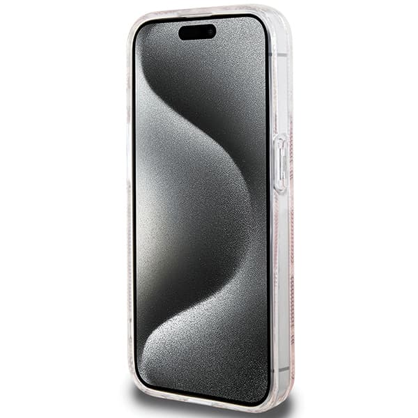 Guess IML GCube MagSafe etui za iPhone 15 Pro - roza 5