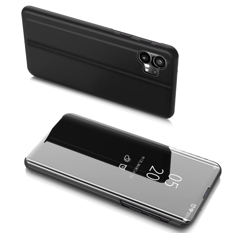Hurtel Ovitek "Clear View Case" preklopni črn za Nothing Phone 1