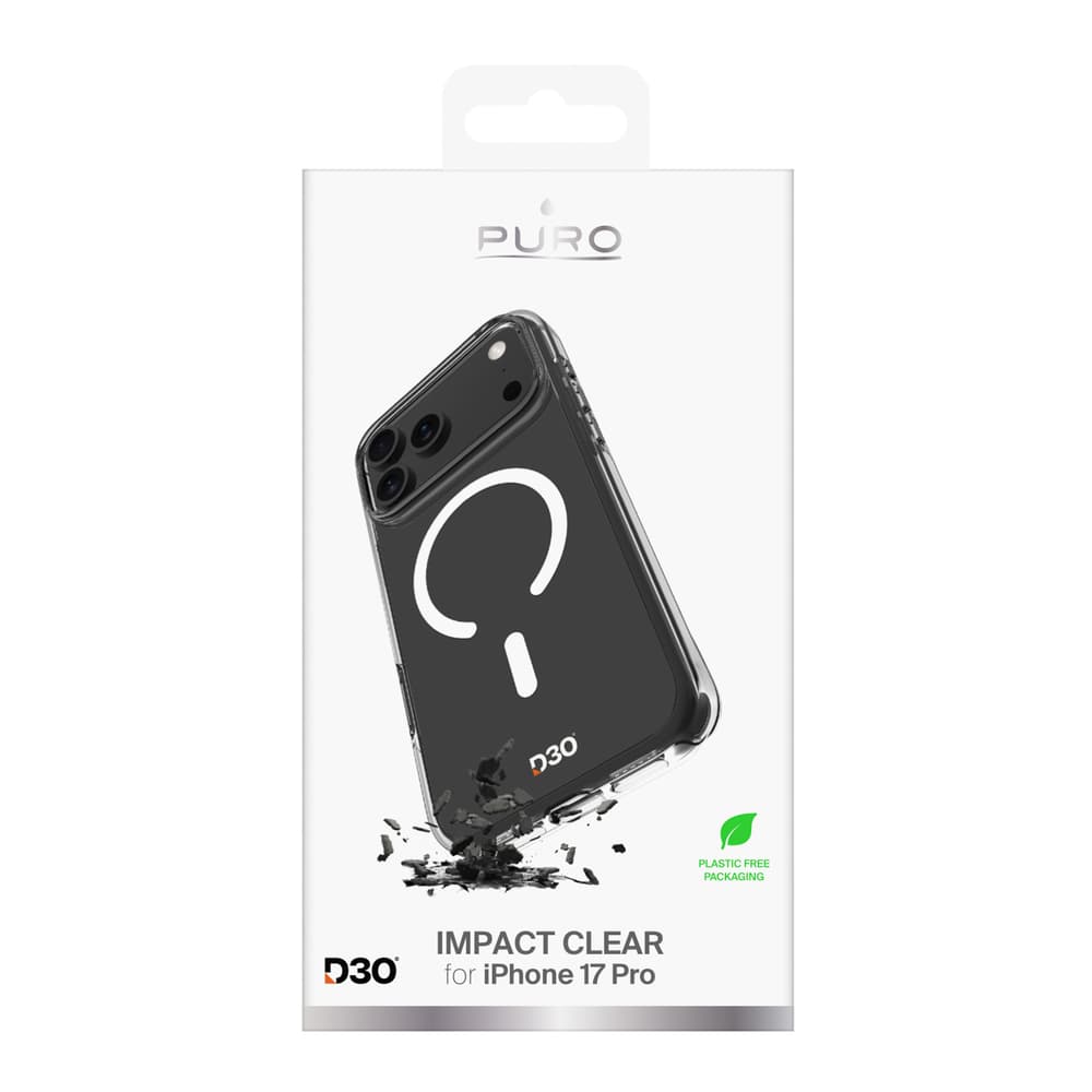 Puro Impact Clear D3O ovitek za iPhone 17 Pro - prosojen 2