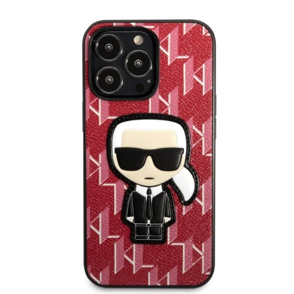 Karl Lagerfeld Monogram Ikonik Patch ovitek za iPhone 13 Pro Max (6.7") - rdeč 3
