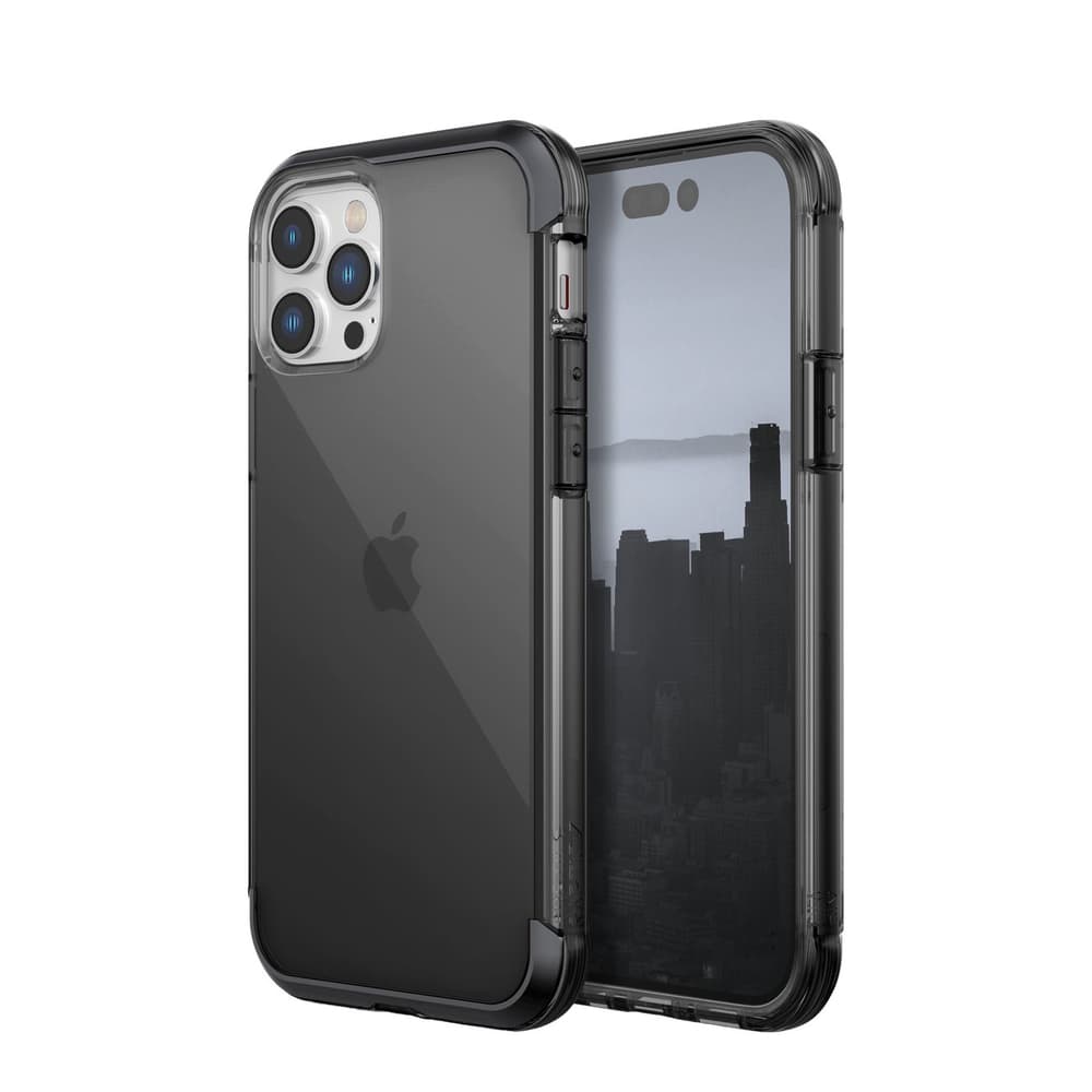 Ovitek Raptic X-Doria Air za iPhone 14 Pro Max, MagSafe, Kovinski elementi, Črna