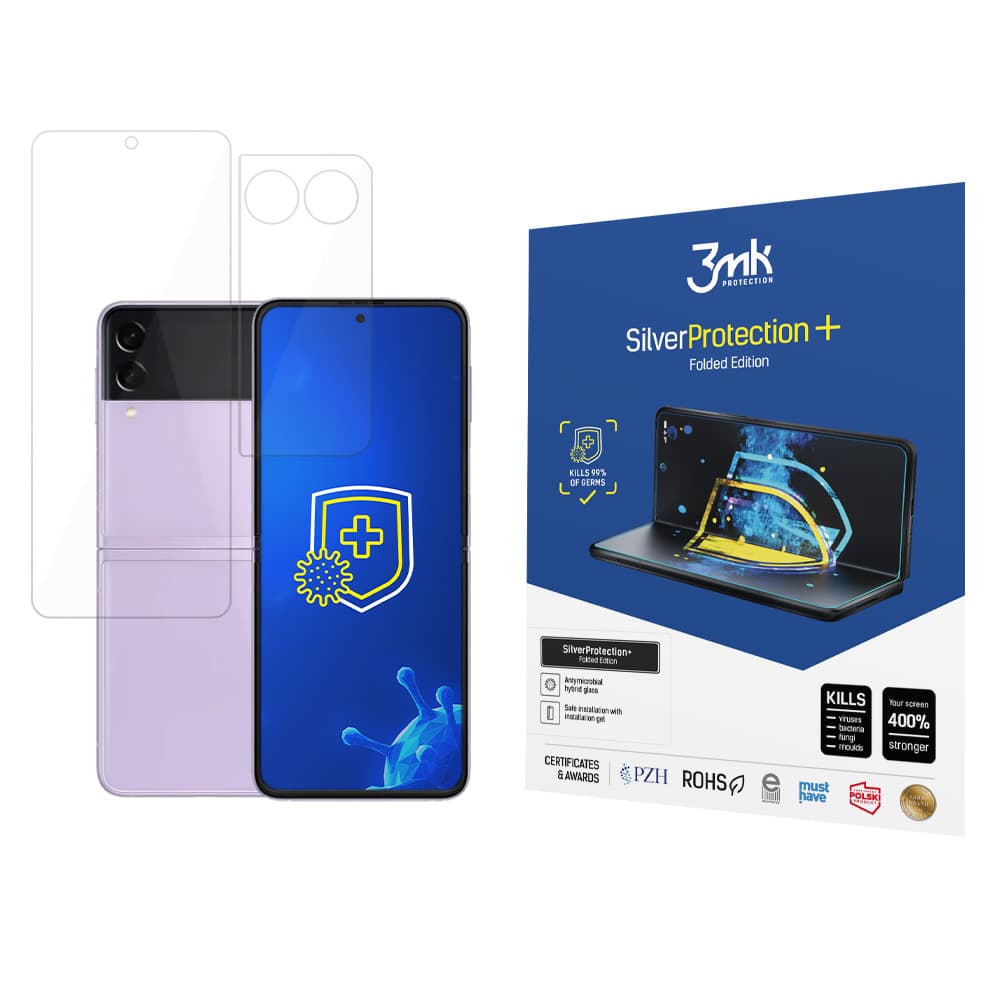 3MK SilverProtect+ folija za Samsung Galaxy Z Flip 3 5G - z antibakterijskim slojem