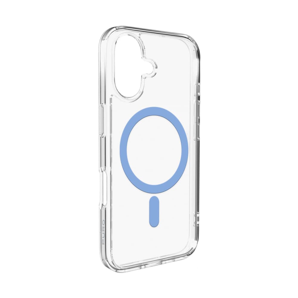 Puro Lite Mag ovitek za iPhone 17 - prozoren z modrim obročem