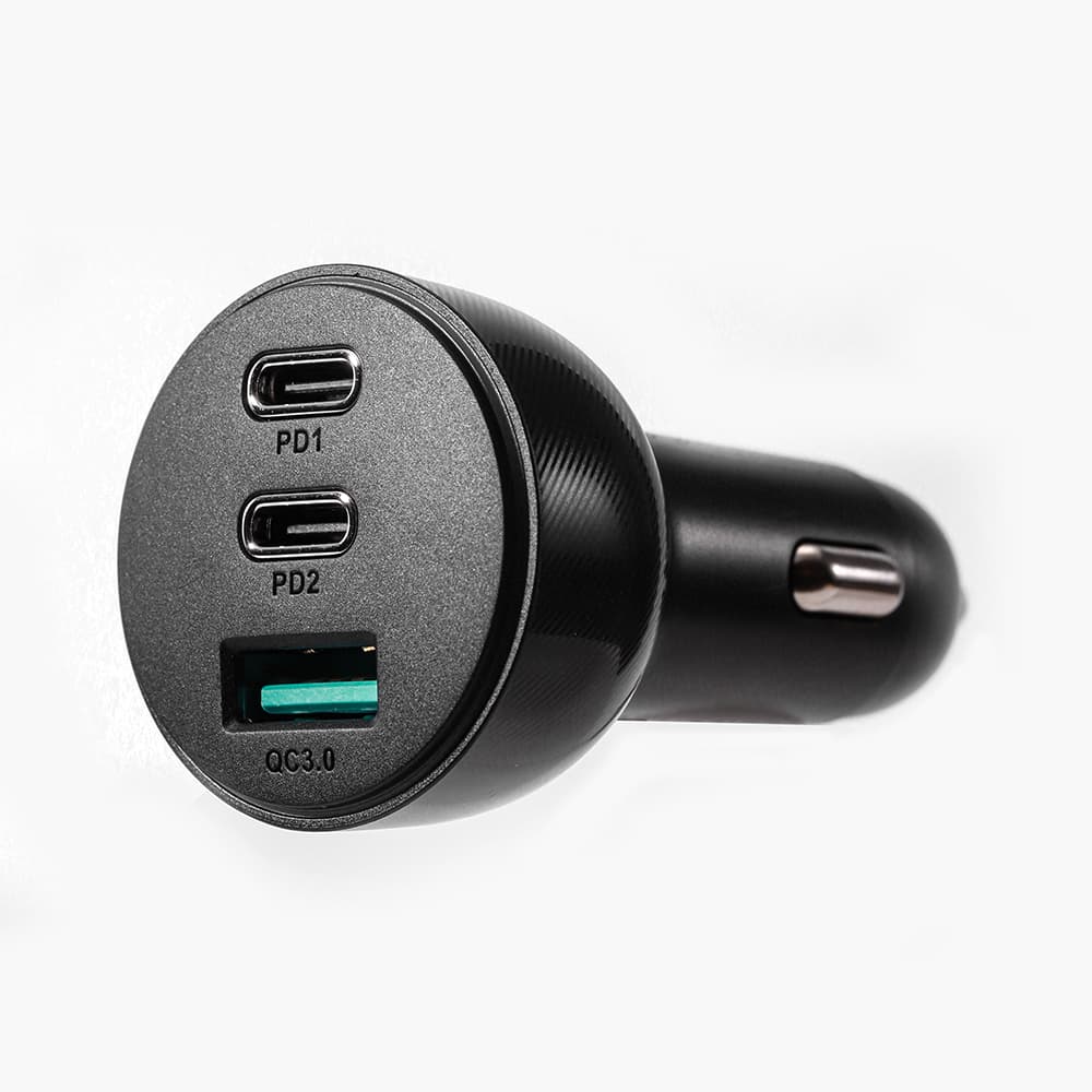 Joyroom 70W avtomobilski polnilnik, 3 vrata (USB, 2x USB C), črn 7