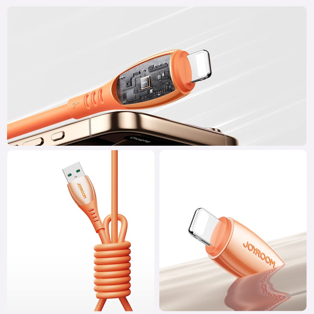 Joyroom S-A59 Vibrant 3A kabel USB-A na Lightning, 1.2m - oranžen 6