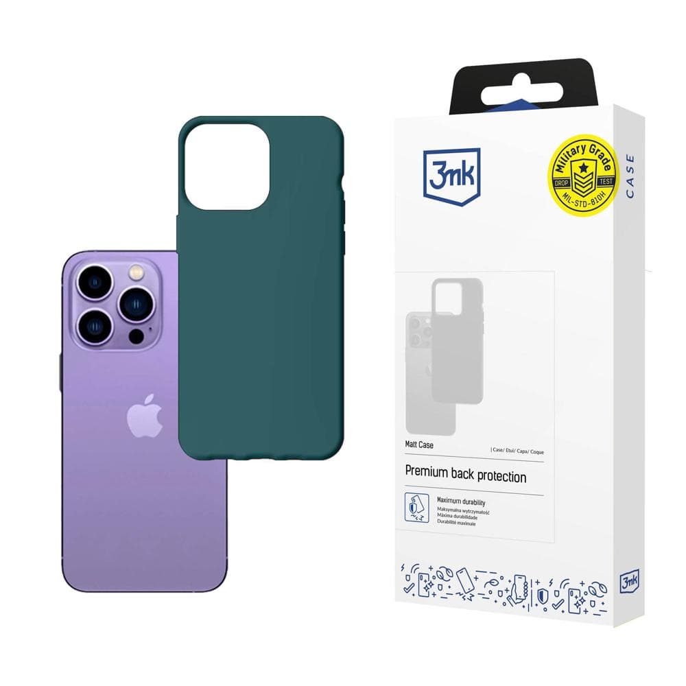 3mk Matt Case ovitek za iPhone 14 Pro - zelena