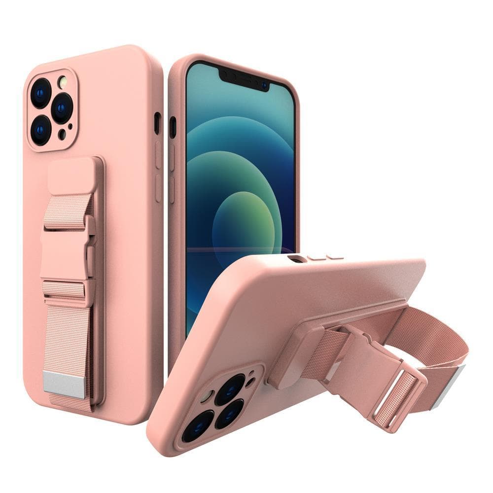 Hurtel Rope Case ovitek z vrvico za Samsung Galaxy A13 5G, roza