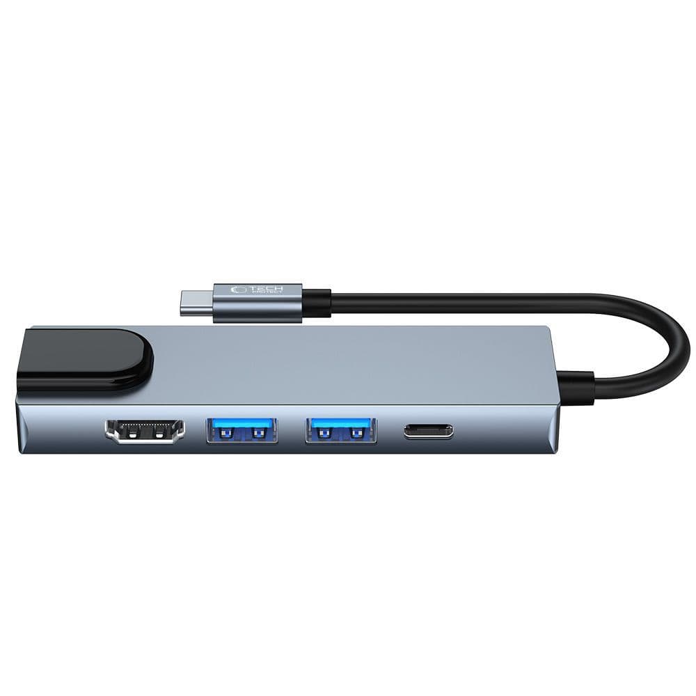 Adapter Tech-Protect V3 5v1 USB-C: USB-A 3.0 / USB-A 2.0 / USB-C / HDMI / RJ45 - siv 7