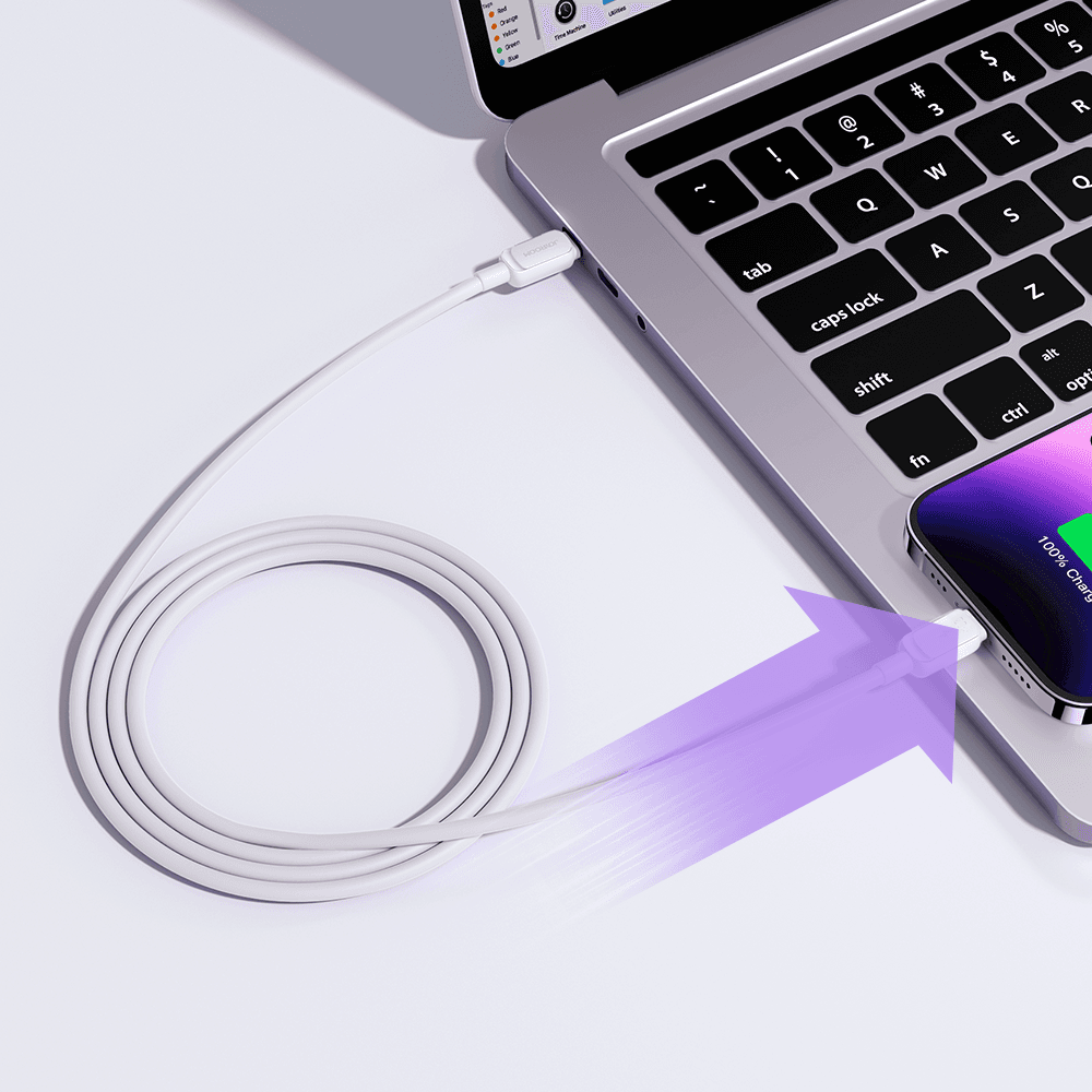 Joyroom A14 USB-C / Lightning 30W kabel 1.2m - bel 6