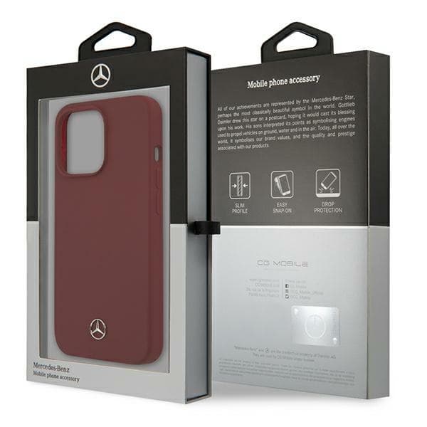 Mercedes etui Silicone Line za iPhone 13 Pro Max - rdeča 8