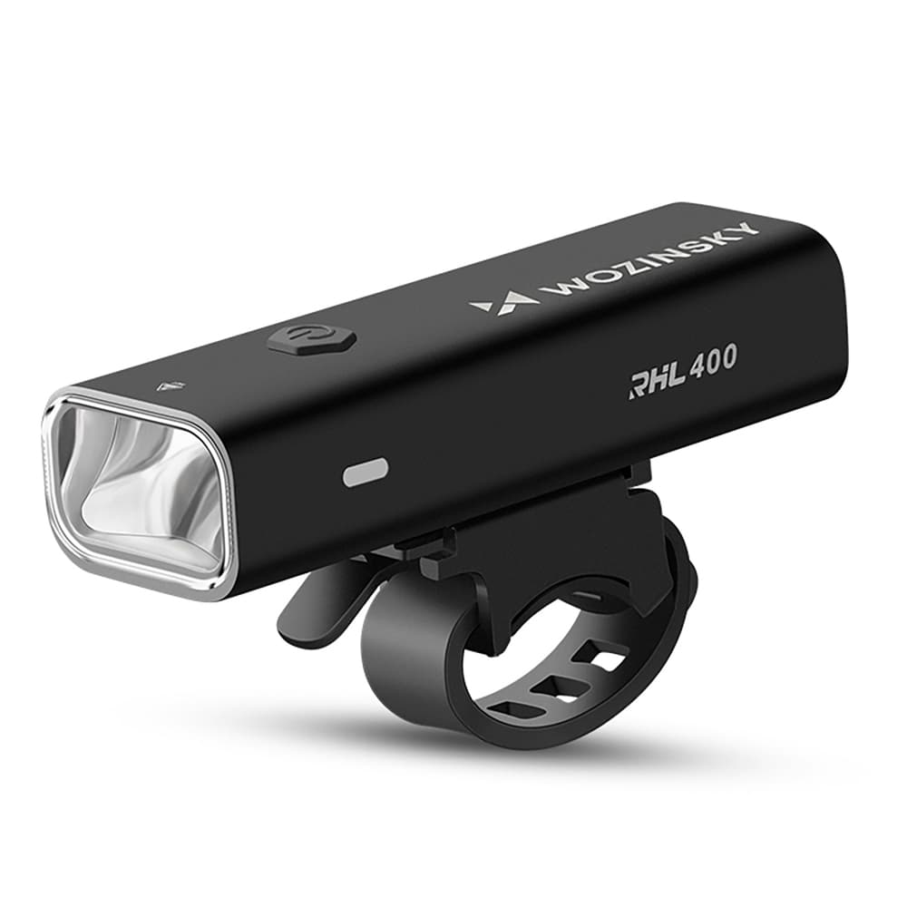 Komplet Wozinsky LED luči za kolo, sprednja in zadnja, USB-C, črn