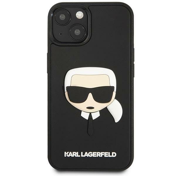 Karl Lagerfeld ovitek za iPhone 14 Plus 3D Rubber Karl's Head, črn 3