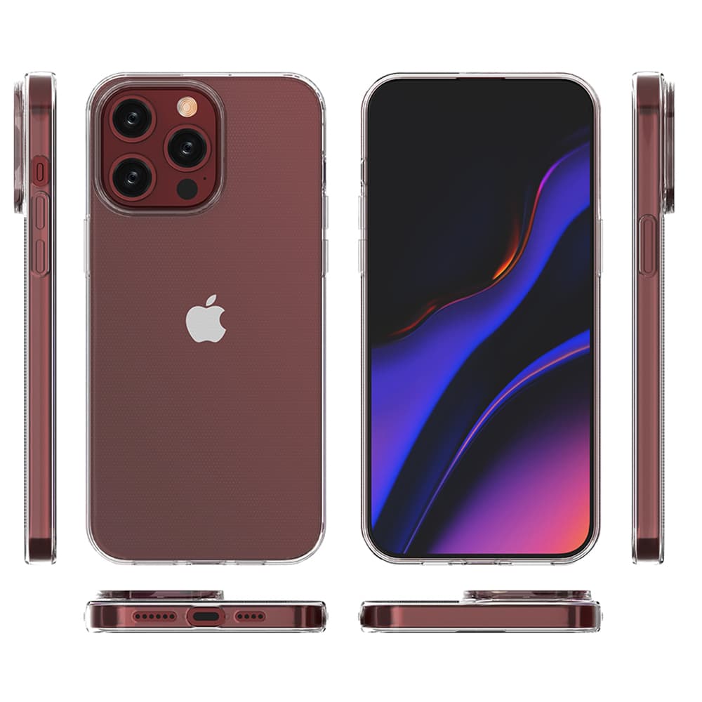 Ultra prosojen ovitek za iPhone 15 Pro Max Hurtel - prozoren 4