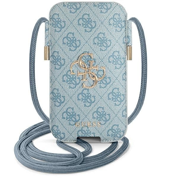 Guess 4G Big Metal Logo torbica za telefon 6,7'' - modra