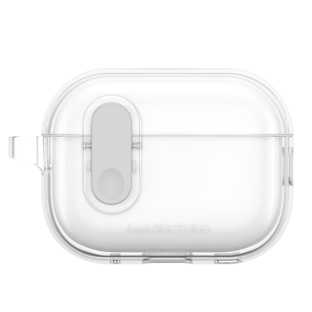 Minimalistična silikonska ovitek za AirPods Pro 2 - prozorna