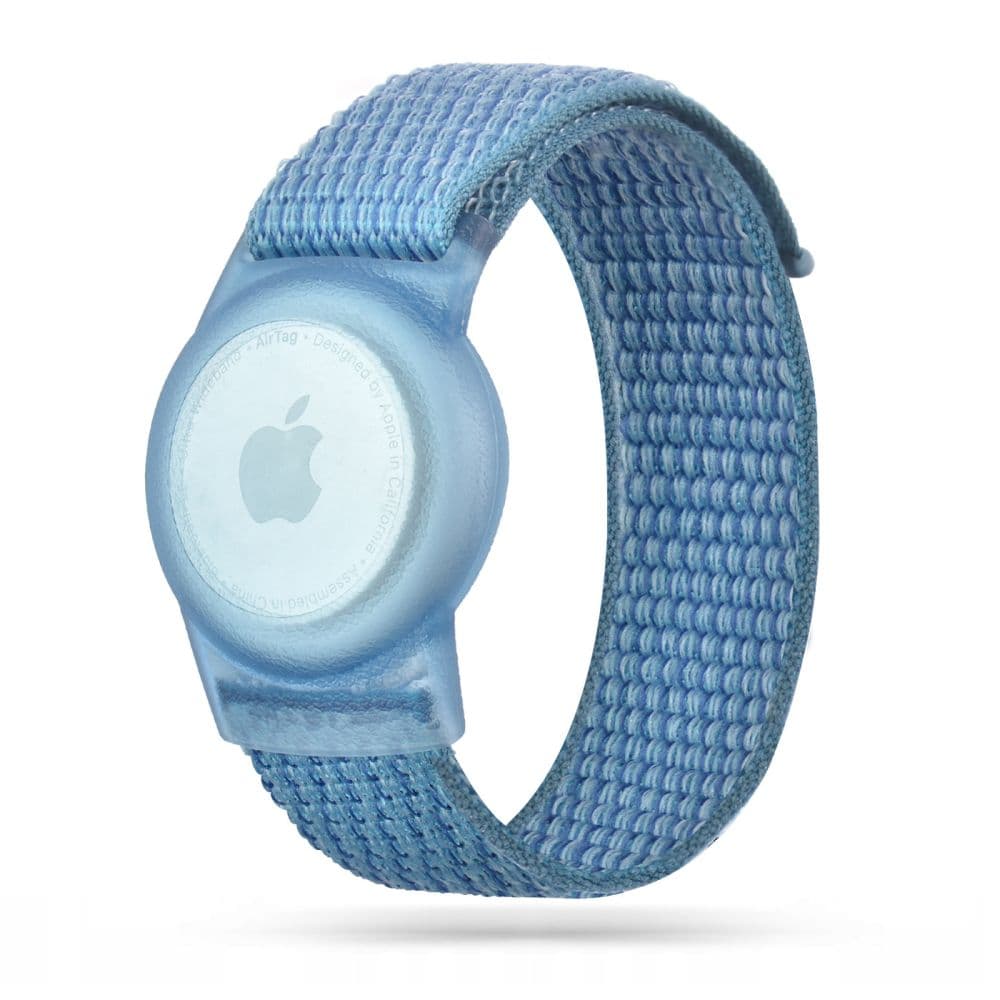 Tech-Protect Nylon zapestnica za otroke za Apple AirTag - modra