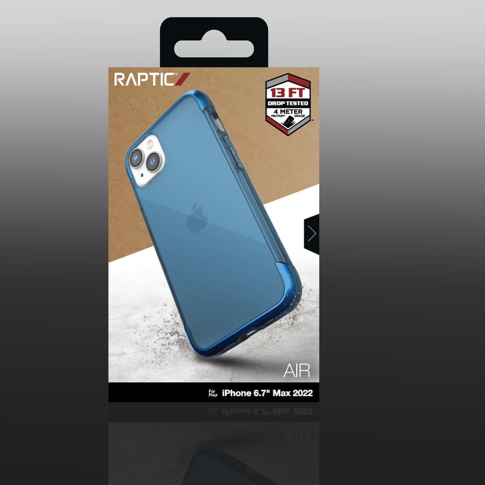 Ovitek Raptic X-Doria Air za iPhone 14 Plus, MagSafe, Kovinski elementi, Modra 3