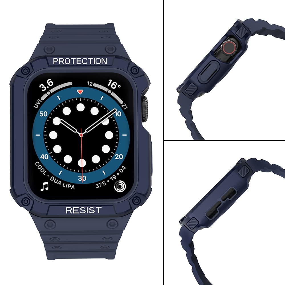 Hurtel Protect Strap Band za Apple Watch 42/44/45mm - Modra 4