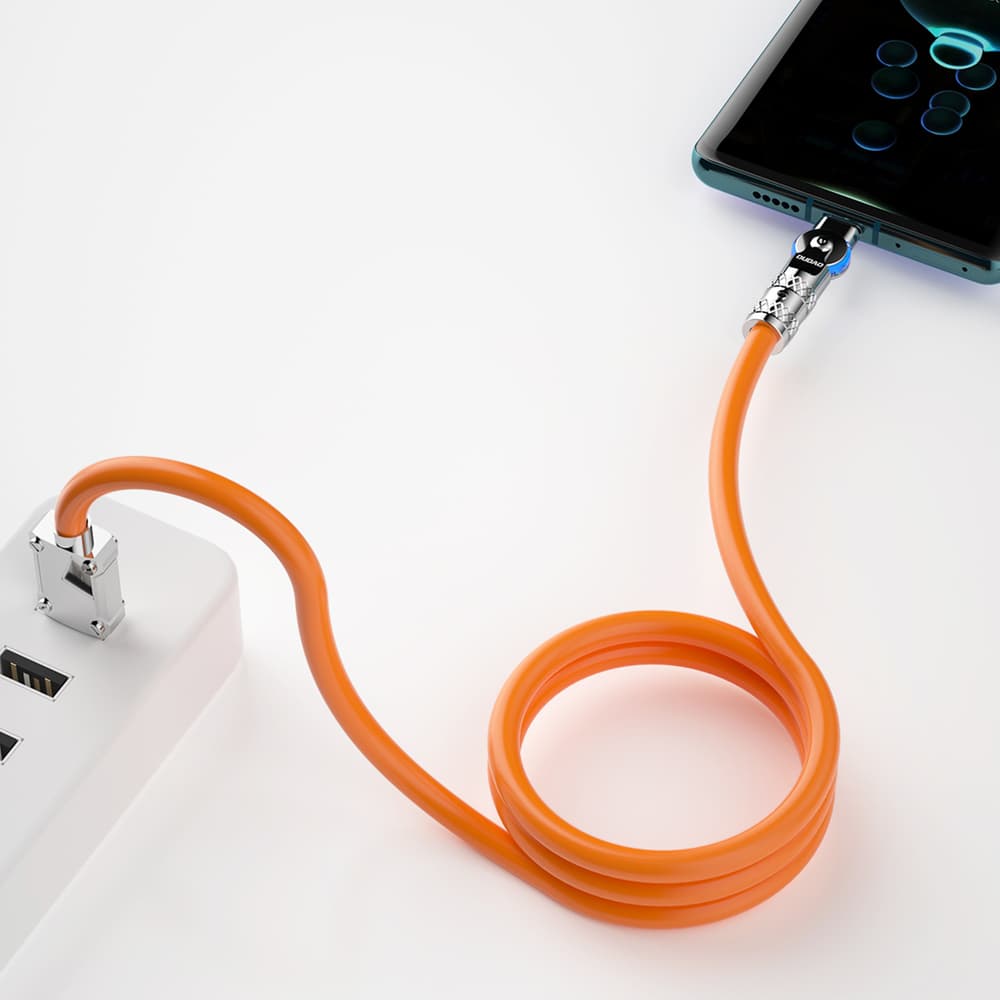 Dudao L24CL USB-C - Lightning Kotni Kabel 30W 1m - Oranžen 2