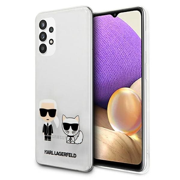 Karl Lagerfeld ovitek Karl & Choupette za Samsung Galaxy A32 5G - prozoren
