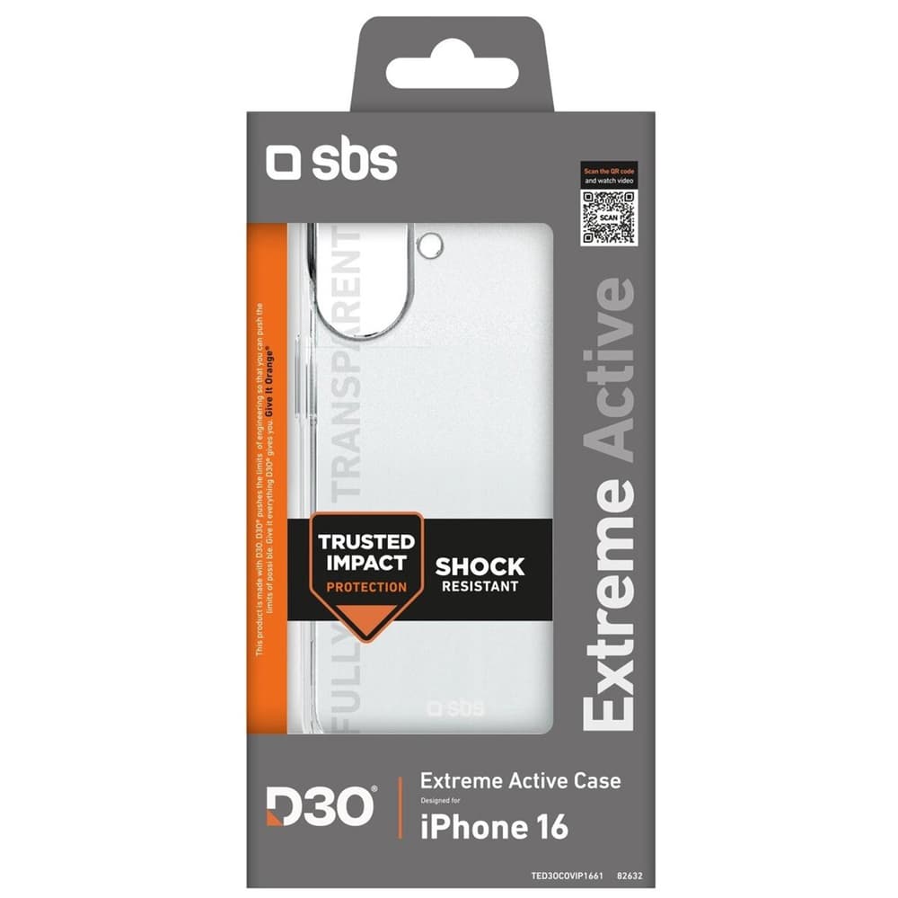 SBS Extreme Active D3O etui za iPhone 16e/17e - prozoren 3