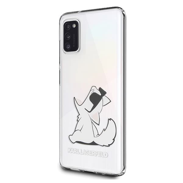 Ovitek Karl Lagerfeld Choupette Fun za Samsung A41 - prozoren