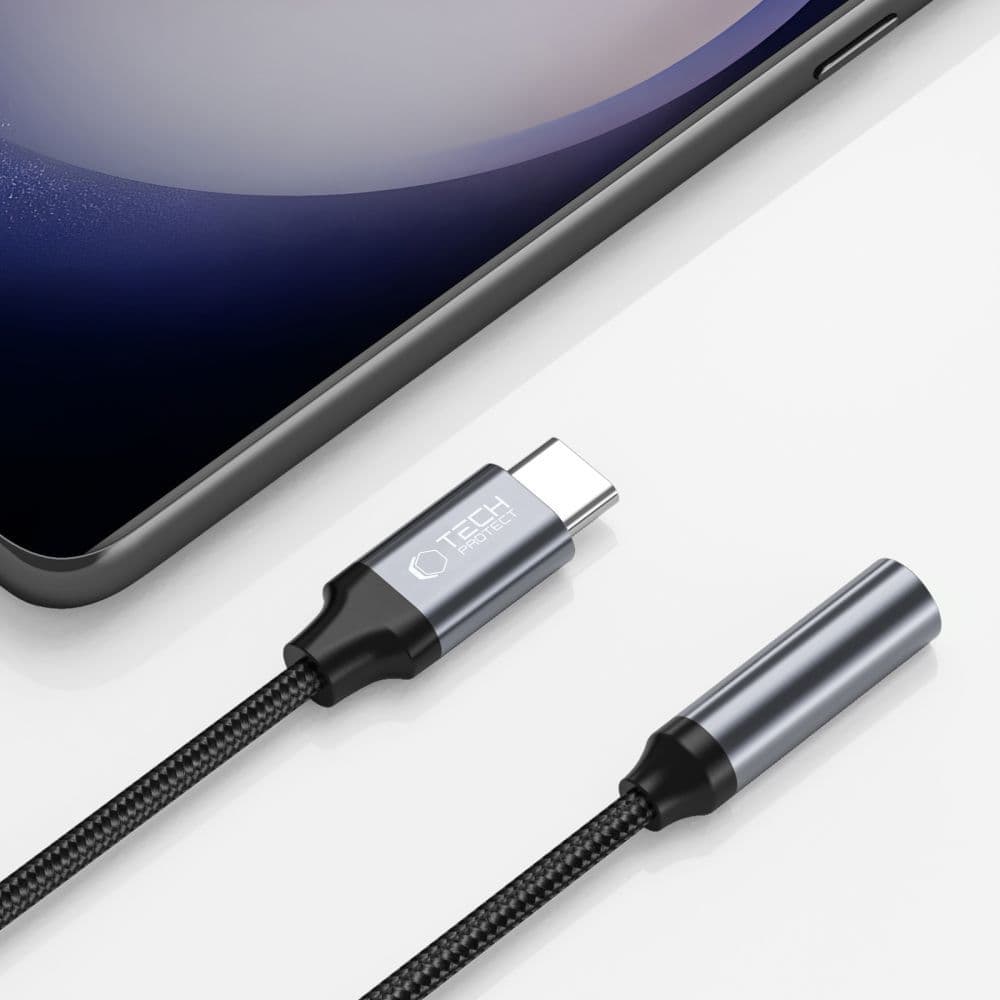 Tech-Protect UltraBoost USB-C / 3.5mm mini jack adapter - črna 2