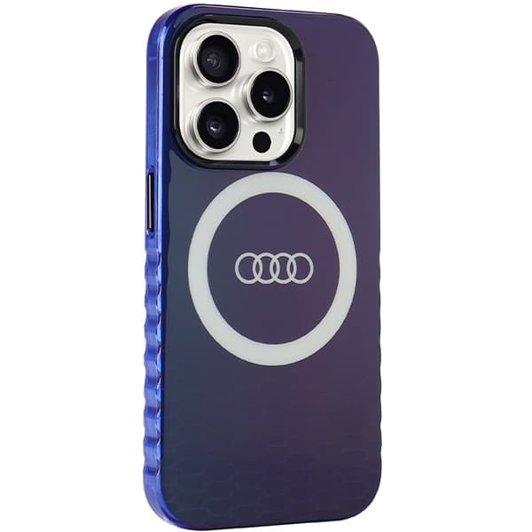 Audi IML Big Logo MagSafe ovitek za iPhone 15 Pro - modra 6