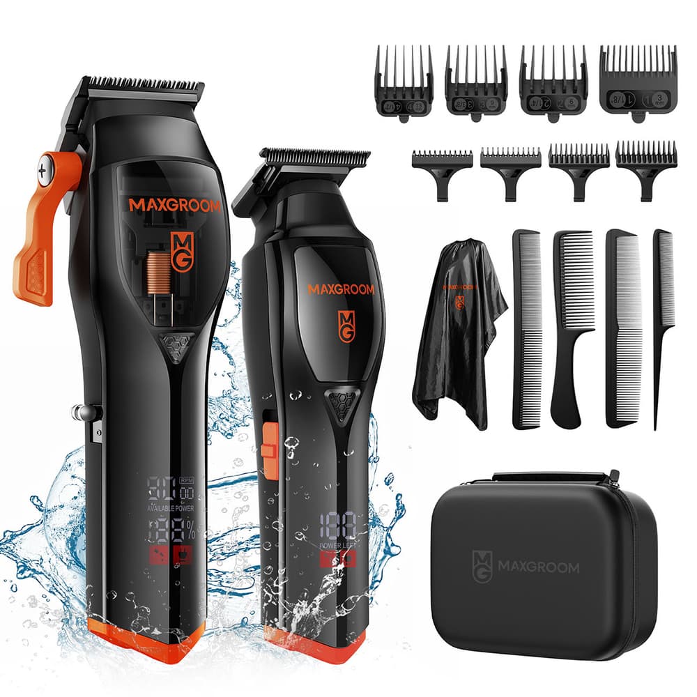 MAXGROOM WF-3908 večnamenski strižnik las z brivnikom - črn 2