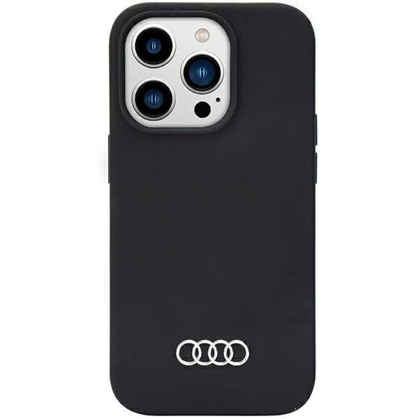 Ovitek Audi Silikonski za iPhone 14 Pro 6.1" črn