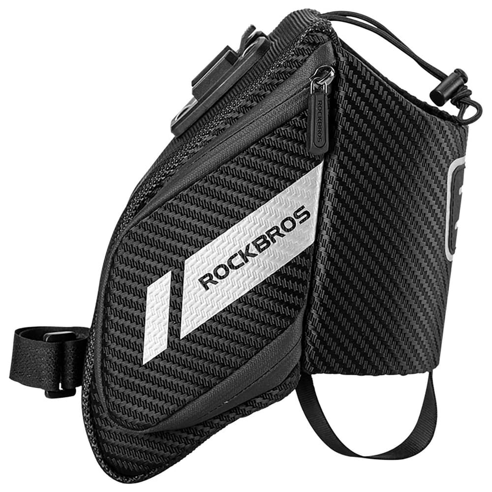 Rockbros C32BK sedlasta torba 1.5 l z žepom za bidon - črna