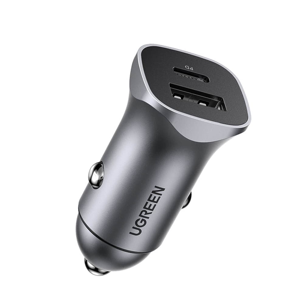 Avtomobilski polnilnik Ugreen CD130 USB-A / USB-C 30W - siv 7