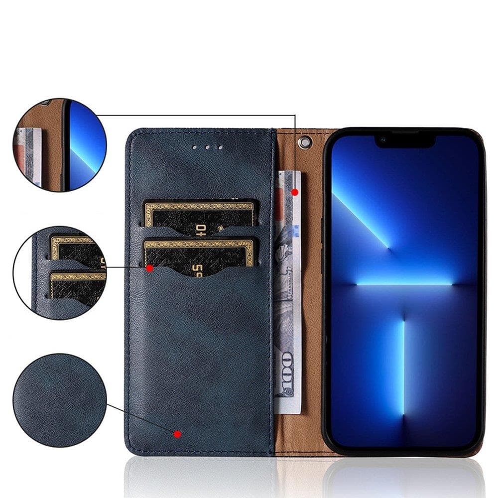Ovitek Magnet Strap Case za Samsung Galaxy A13 5G (denarnica, vrvica), modri 2